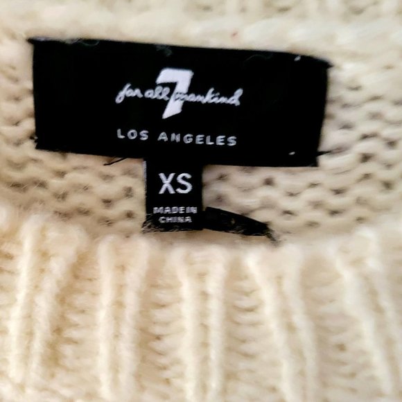 Step Hem Teddy Sweater by 7 For All Mankind - Picture 5 of 6